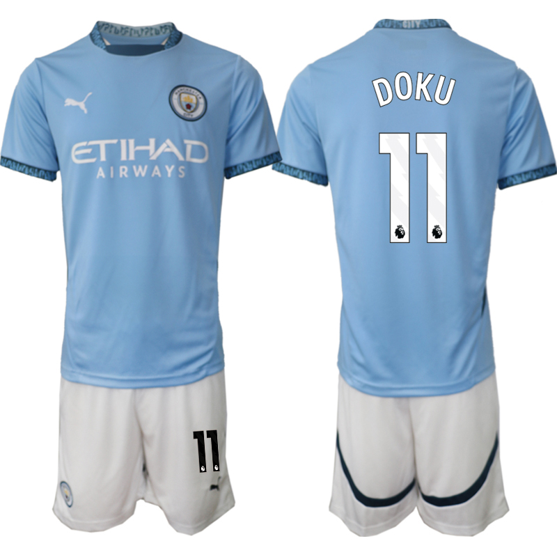 Men 2024-2025 Club Manchester City home blue #11 Soccer Jersey->indianapolis colts->NFL Jersey